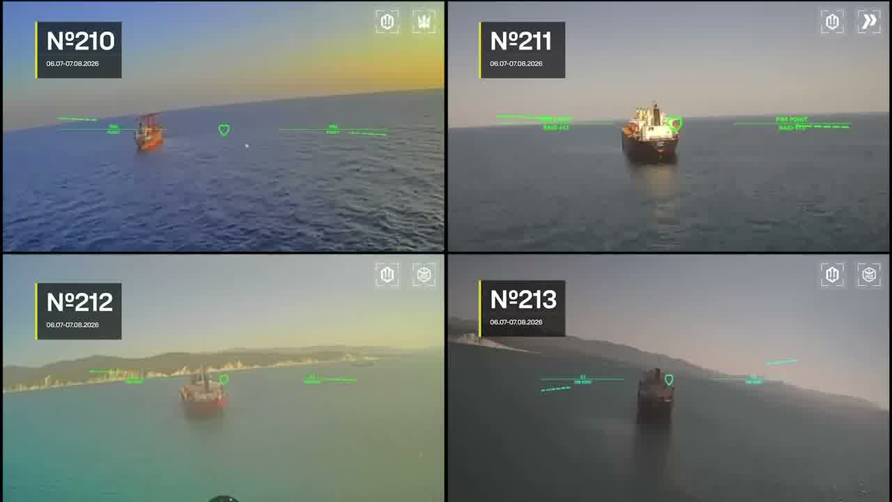 Ukrainian drones have targeted 12 Russian vessels in Black and Azov Seas in last week