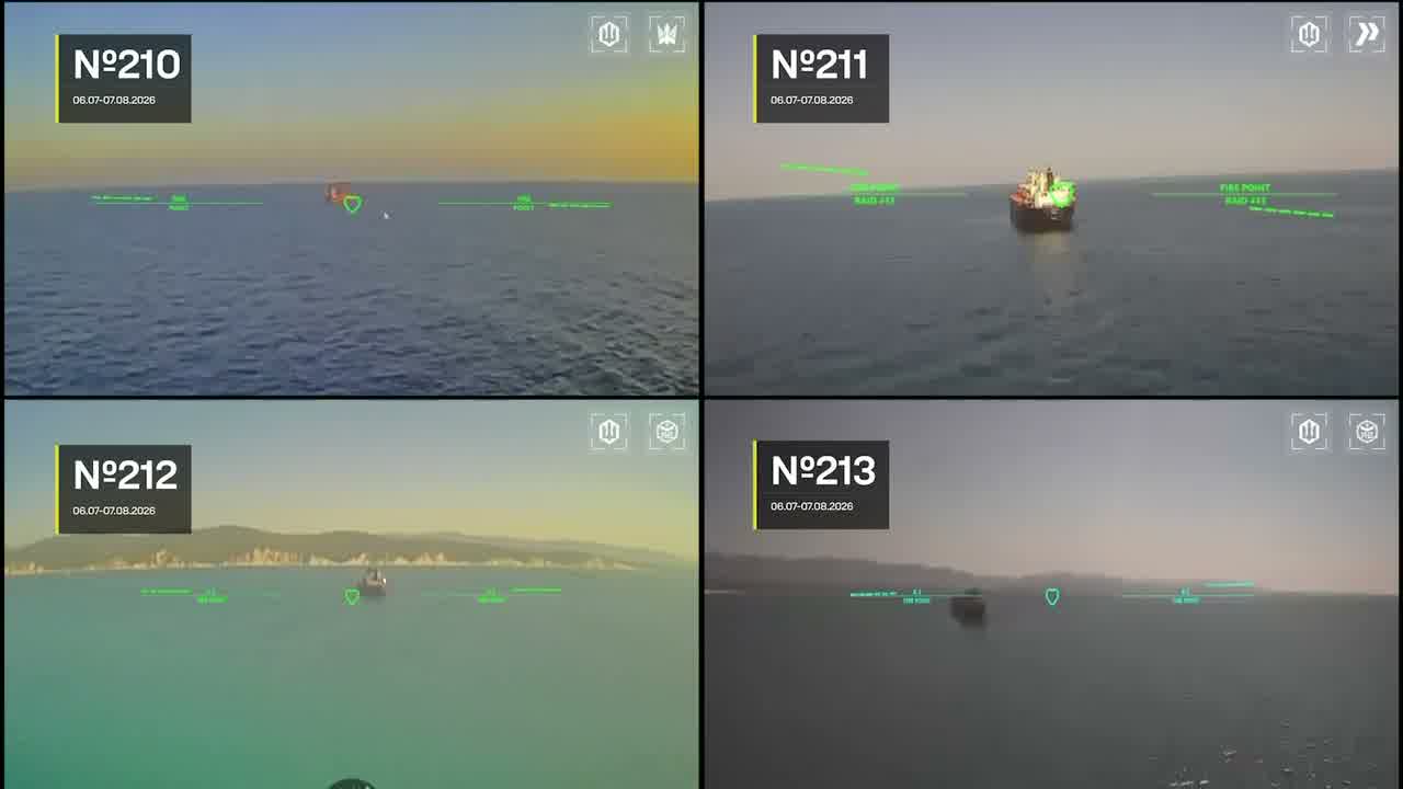 Ukrainian drones have targeted 12 Russian vessels in Black and Azov Seas in last week