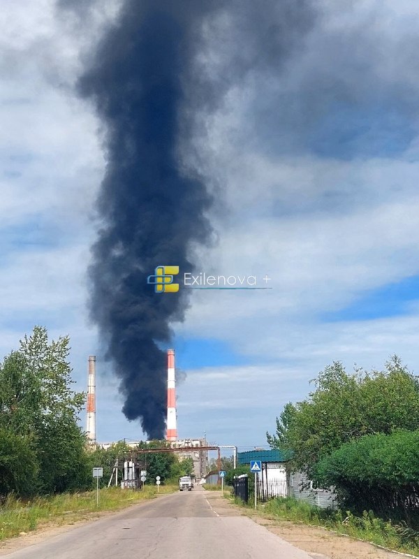 Power station caught fire in Angarsk, Irkutsk region