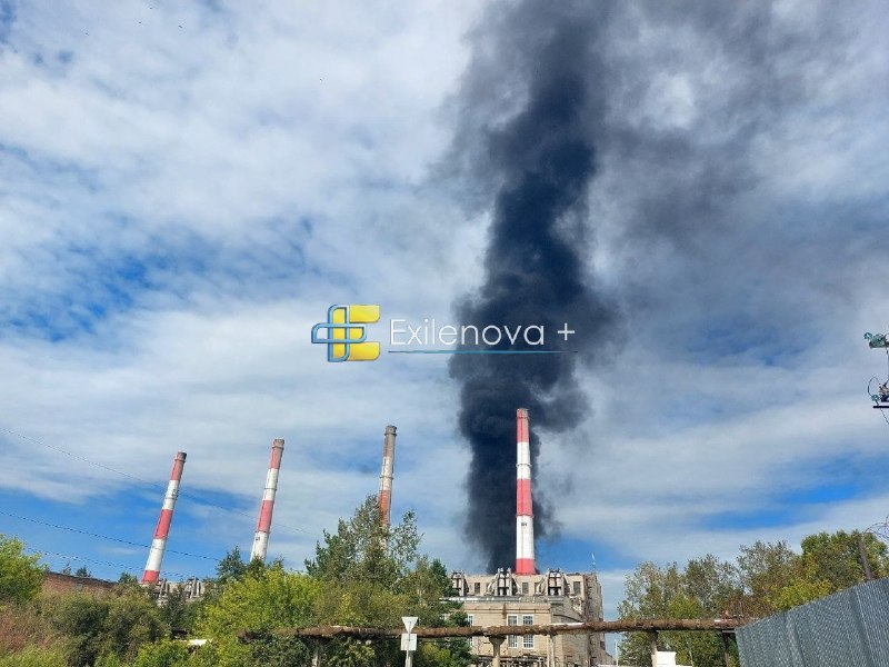 Power station caught fire in Angarsk, Irkutsk region