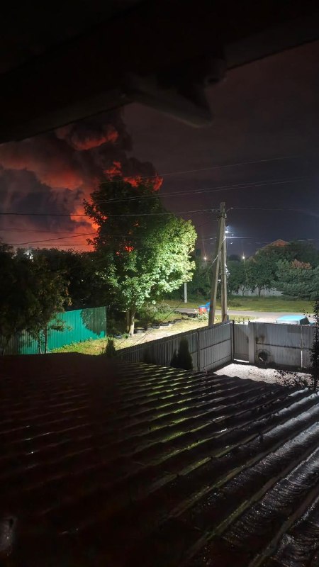 Fire at the Wildberries near Voronezh
