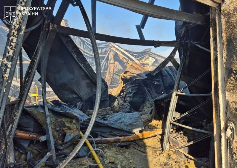 Epicentr mall was fully destroyed in Zaporizhzhia as result of Russian drone strike
