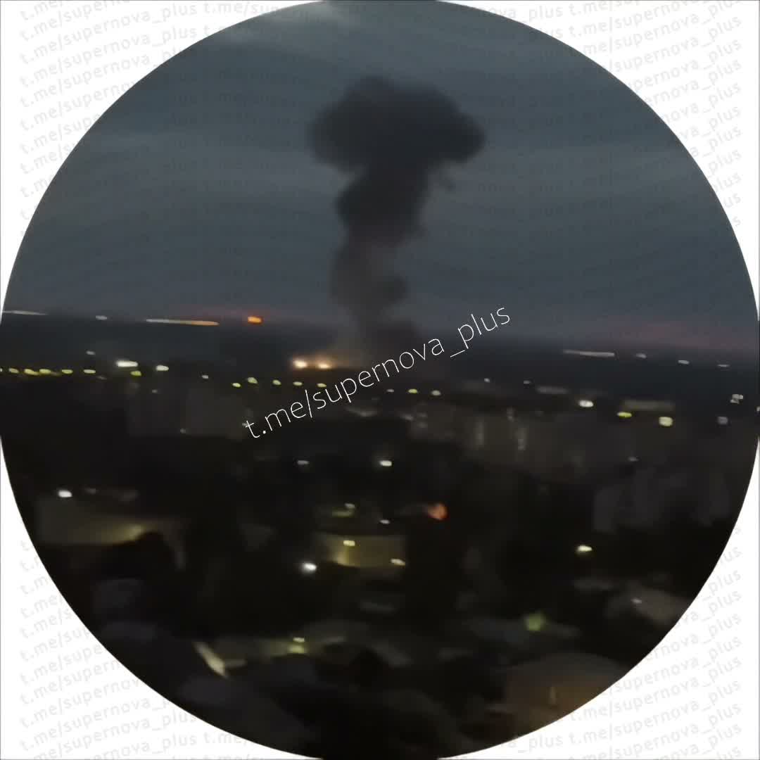 Smoke is rising after missile strike in Samara
