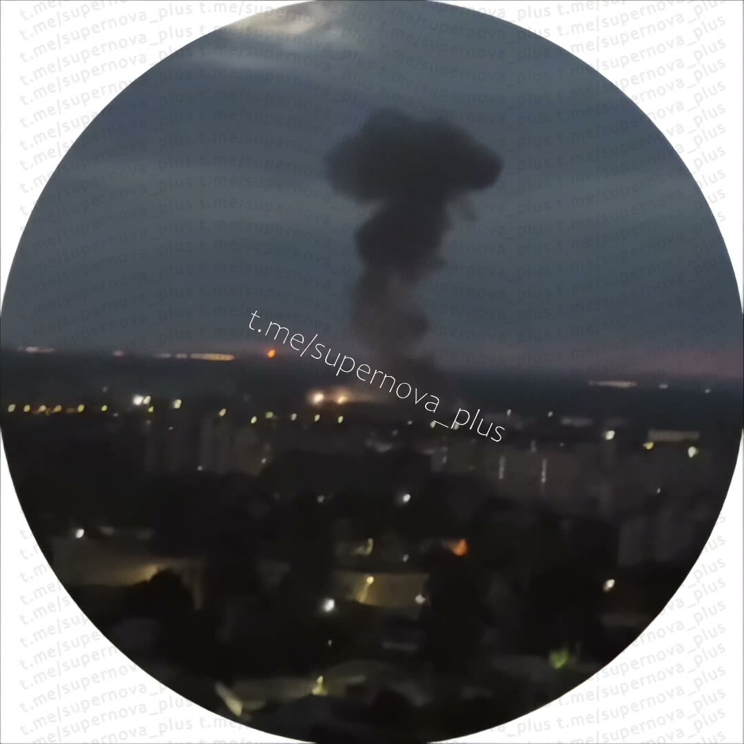 Smoke is rising after missile strike in Samara