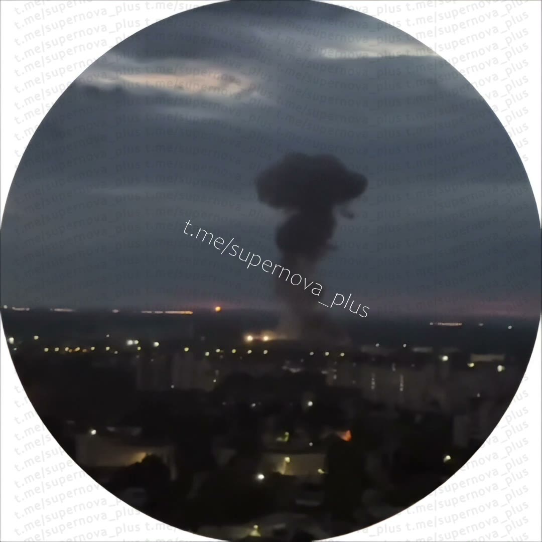Smoke is rising after missile strike in Samara