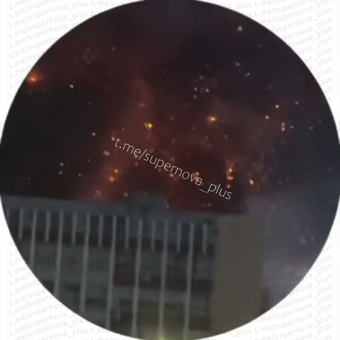 Smoke is rising after missile strike in Samara