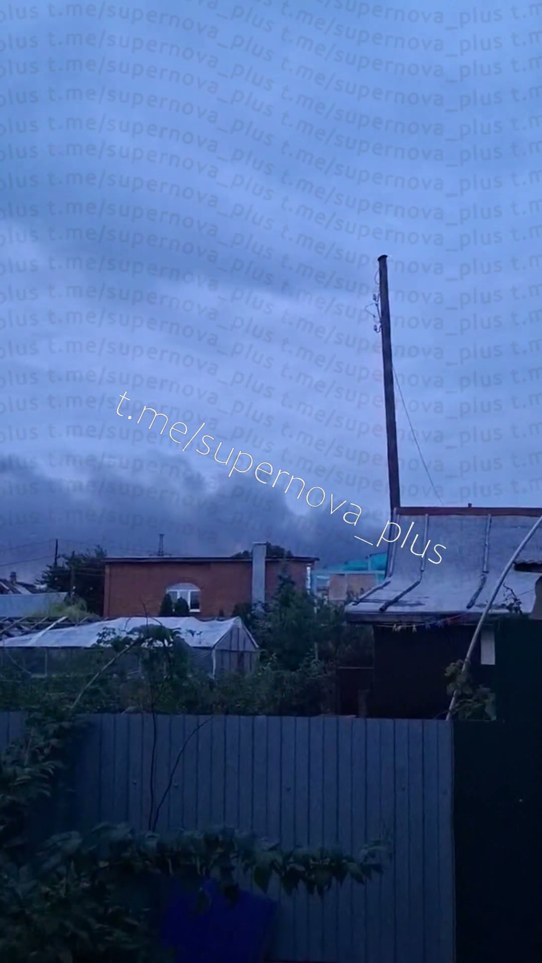 Smoke is rising after missile strike in Samara