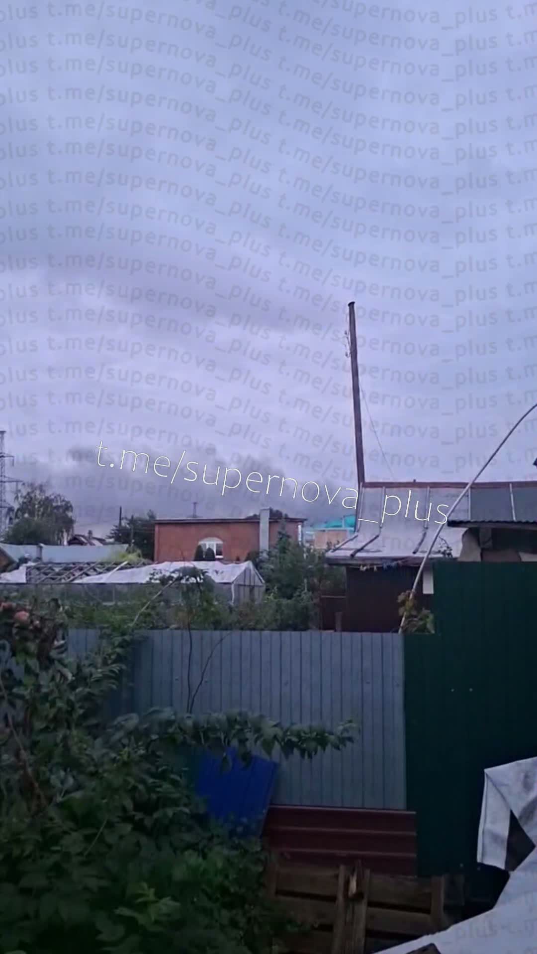 Smoke is rising after missile strike in Samara