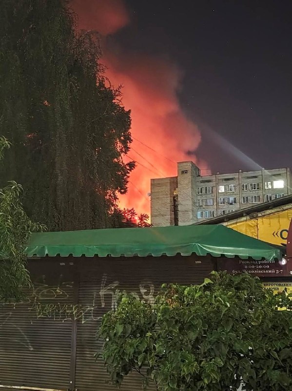 Destruction in Solomianskyi district of Kyiv as result of Russian strikes
