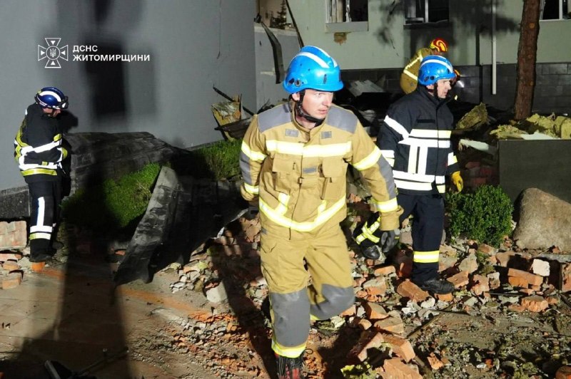 Death toll of Russian strikes in Zhytomyr yesterday increased to 3 killed, 53 wounded