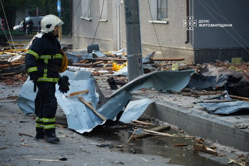Death toll of Russian strikes in Zhytomyr yesterday increased to 3 killed, 53 wounded