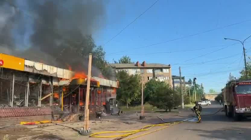 At least 10 people wounded as result of Russian strikes at the groceries in Kramatorsk and Sloviansk