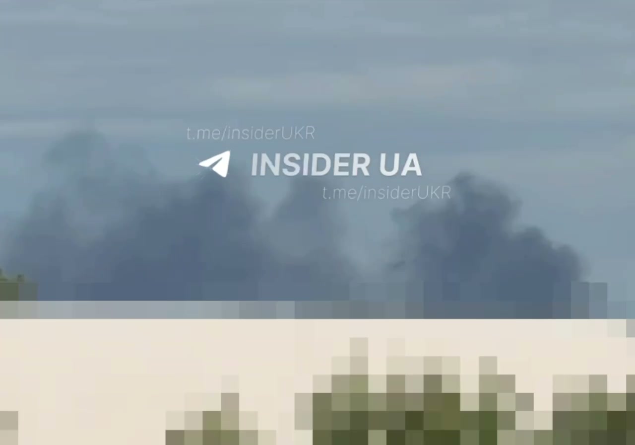 Smoke is rising in Desnianskyi district of Kyiv as result of drone strike