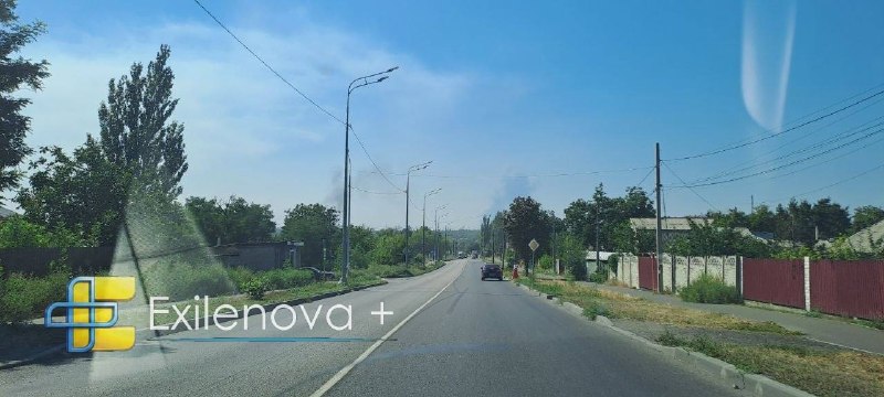 Violent explosions were reported in Donetsk