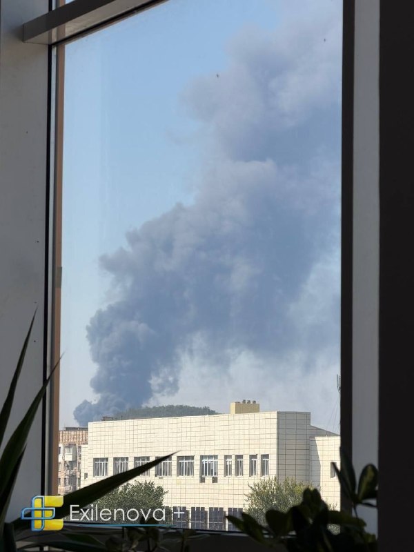 Violent explosions were reported in Donetsk