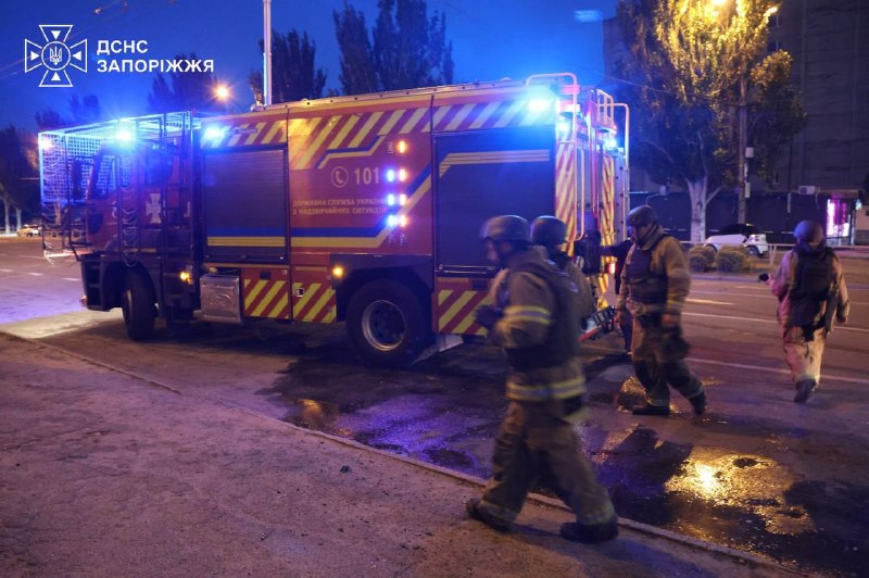 3 people wounded as result of Russian drone strike at the bus in Zaporizhzhia