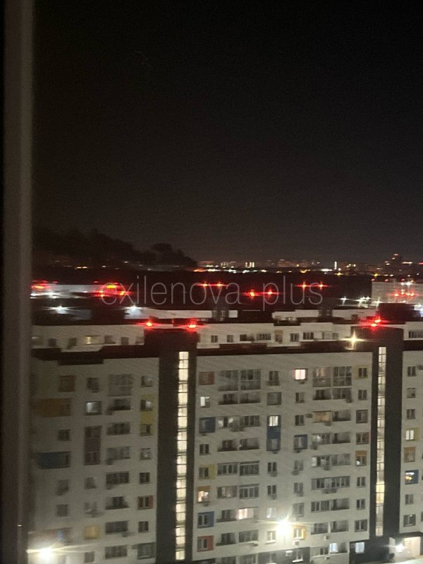Explosions and fires were reported in Krasnodar