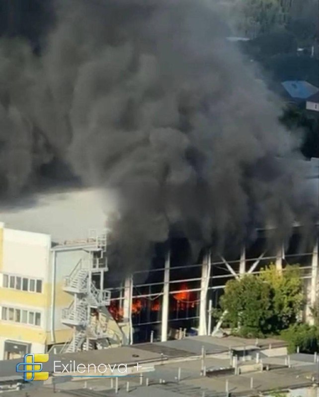 Fire at the warehouses in Belgorod