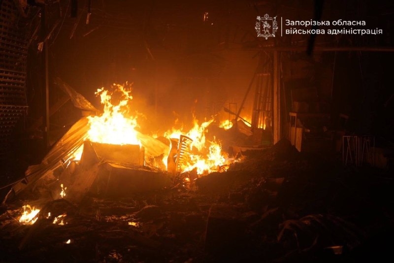 Drones have attacked “City Mall” shopping mall in Zaporizhzhia 