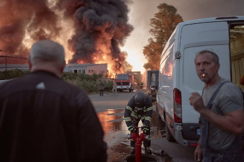 Fires in Kyiv as result of Russian missiles strikes. 2 people killed, 10 wounded 