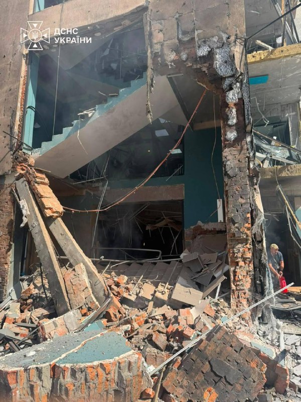 5 people wounded as result of drone strike at the office of My Ukraine TV channel