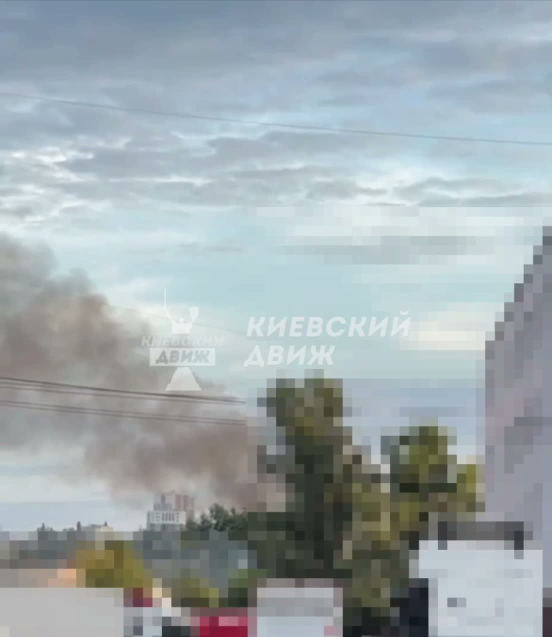 Altro attacco con droni contro una stazione di rifornimento a Kyiv.