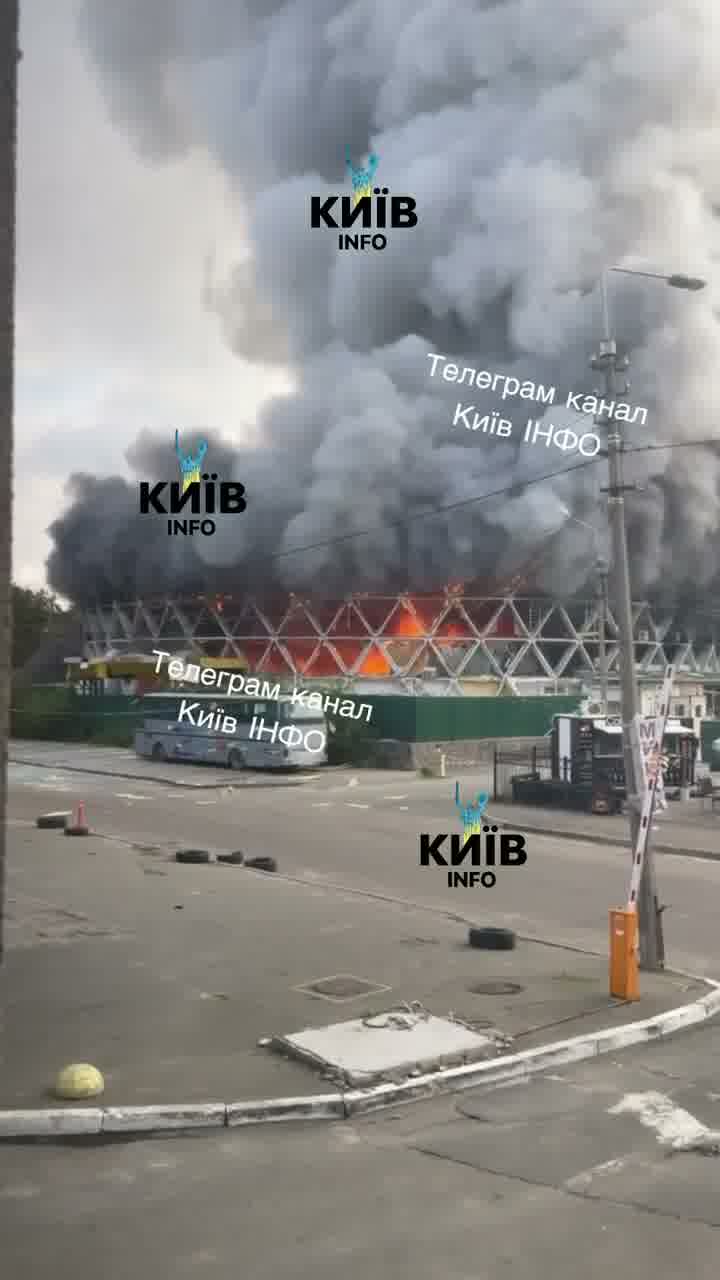 Fires in Kyiv as result of Russian strikes