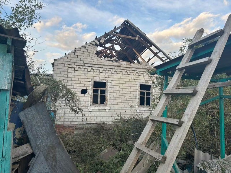 Destruction in Sloviansk as result of Russian airstrikes