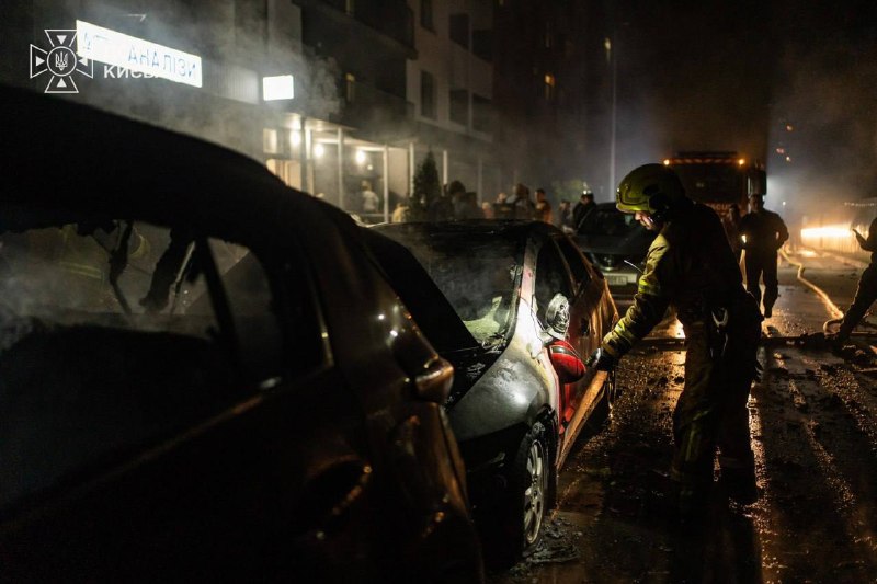 Eine Person verletzt durch russische Angriffe in Kiew