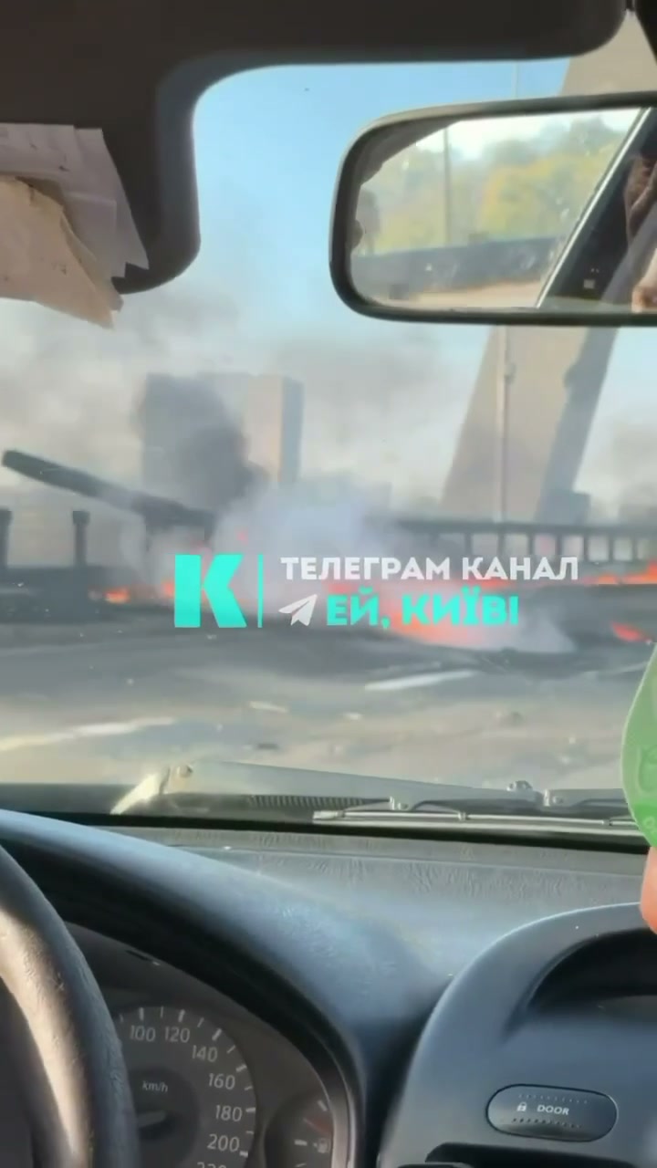 Ytterligare drönattacker rapporterade vid Pivnichnyi-bron i Kyiv