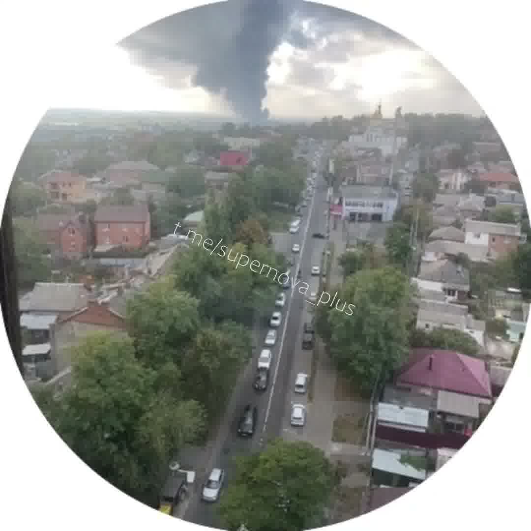 آتش‌سوزی در تاسیسات سوخت در روستوف
