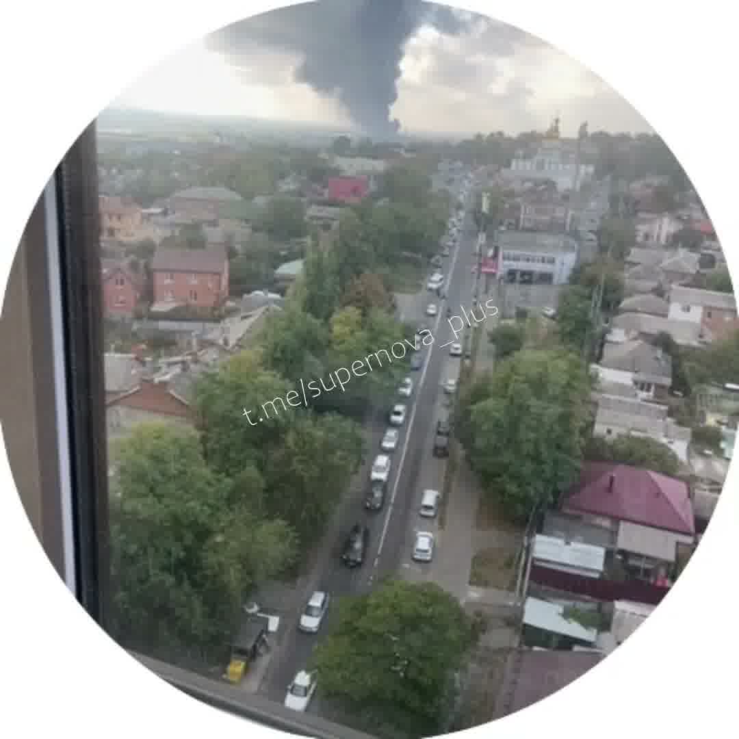 آتش‌سوزی در تاسیسات سوخت در روستوف