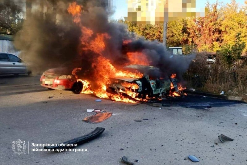 At least 1 person wounded as result of Russian FPV drone strike near regional hospital in Zaporizhzhia