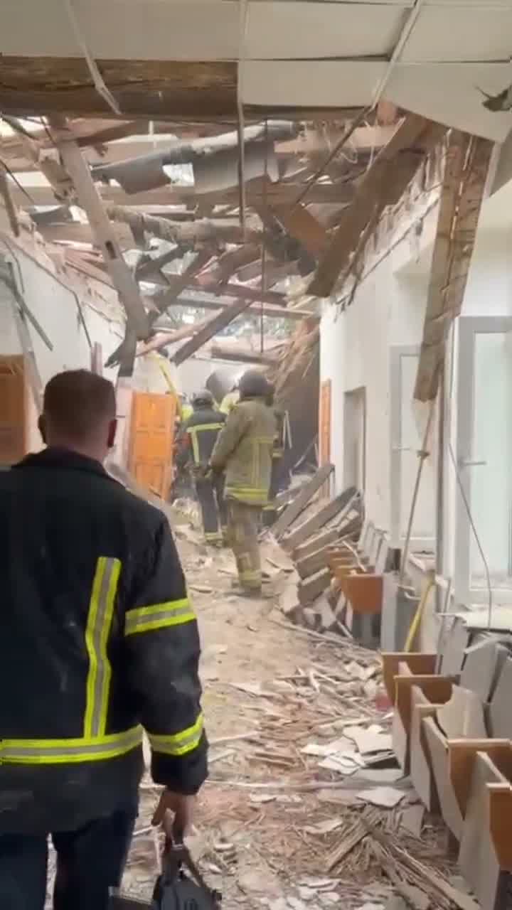 Twenty people were injured in a Russian drone strike on a university building in Rivne.