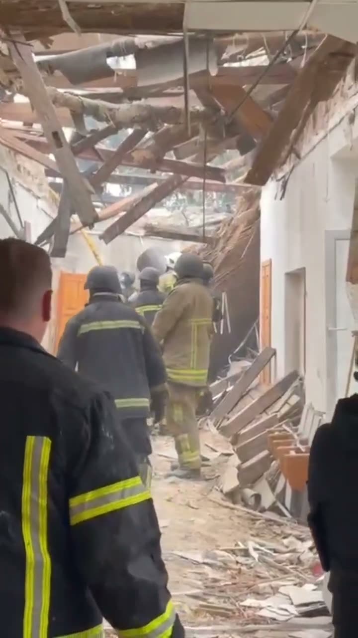 Twenty people were injured in a Russian drone strike on a university building in Rivne.