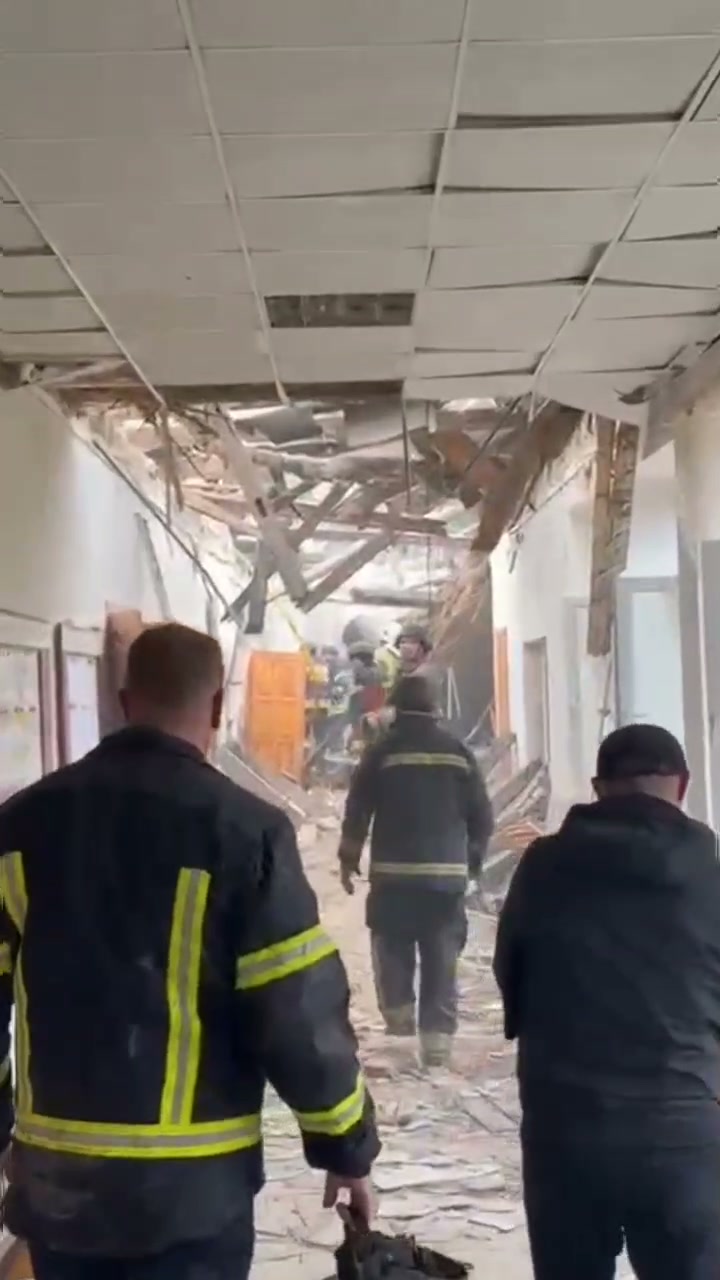 Twenty people were injured in a Russian drone strike on a university building in Rivne.