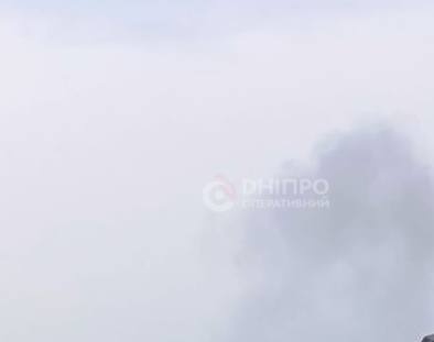 دود در شهر دنیپرو پس از انفجارها در حال افزایش است