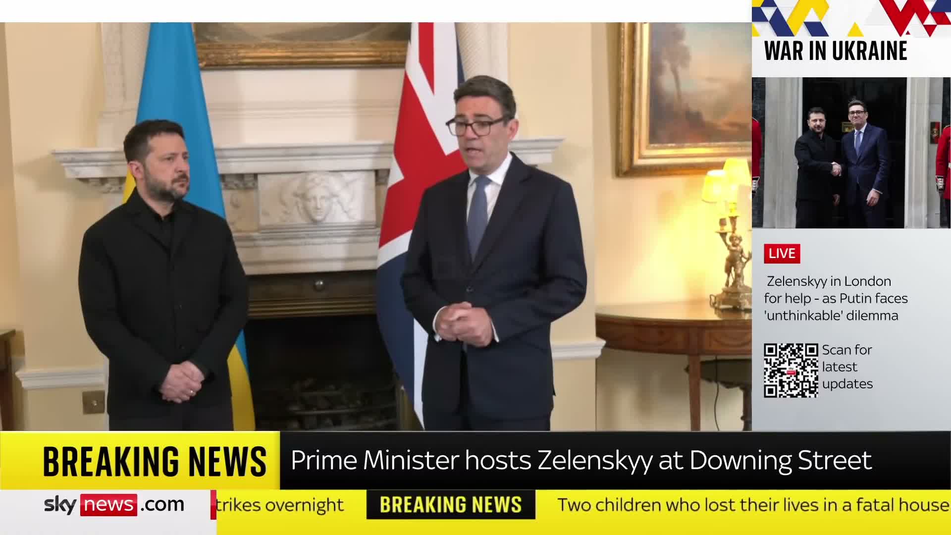 Le Royaume-Uni accélère les livraisons de systèmes de défense aérienne à l'Ukraine, a déclaré le Premier ministre britannique.
