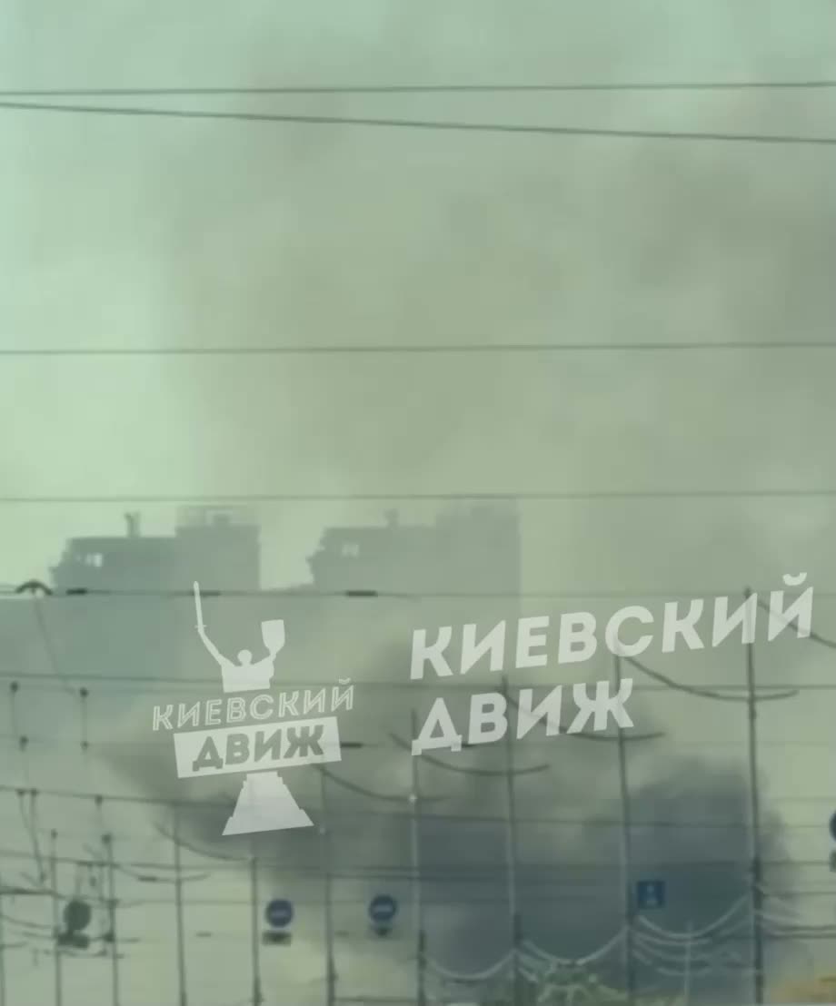 Drone strike reported near Pivnichnyi bridge in Kyiv