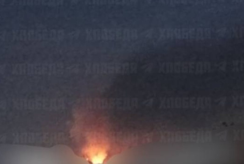 Big fire in Dnipro city after Russian strike